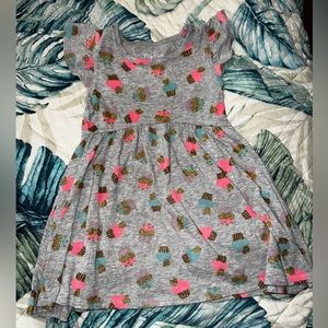 Girls Short Sleeve Cupcake Dress